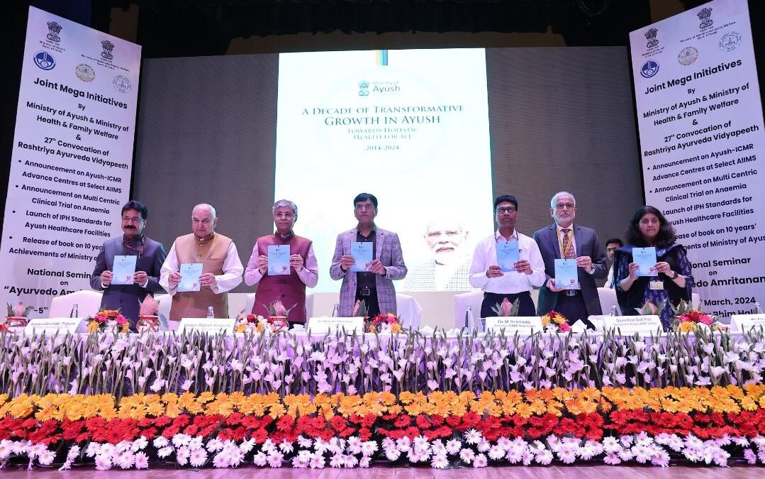 Union Health Minister Launches AYUSH-ICMR Advanced Centre for Integrated Health Research at AIIMS