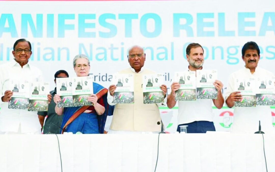 Congress Releases Manifesto for Lok Sabha Elections, Focuses on Justice