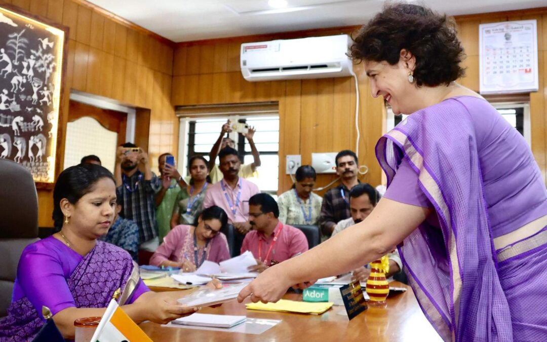 Congress General Secretary Smt Priyanka Gandhi Vadra Files Nomination for Wayanad Parliamentary Bye-Election