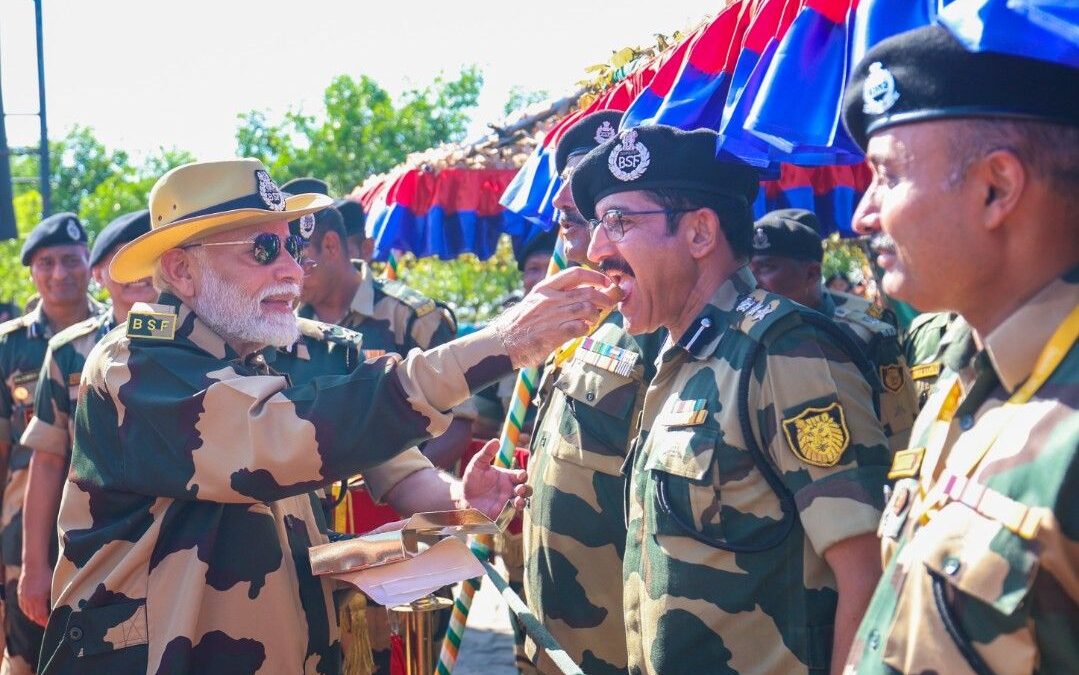 PM Narendra Modi Celebrates Diwali with Brave Security Personnel in Kutch, Gujarat