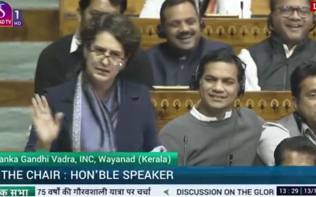 Priyanka Gandhi Vadra’s Stirring Speech in Lok Sabha: Calls for Protecting Constitutional Rights and Criticizes Government’s Actions, Urges Focus on Present Issues
