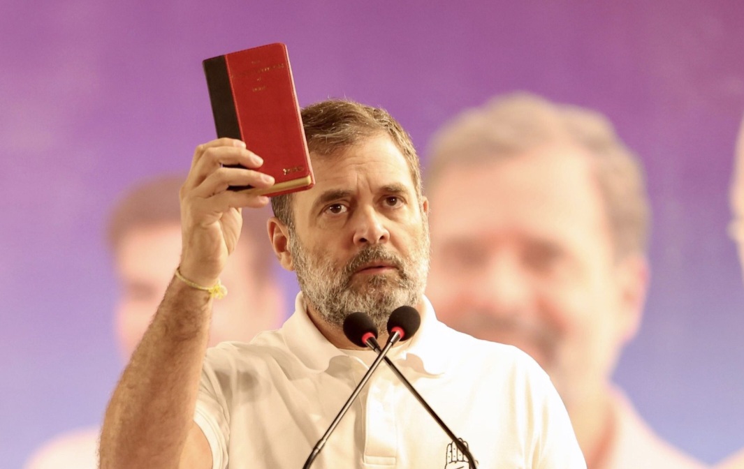 Rahul Gandhi Addresses ‘Jai Bapu, Jai Bhim, Jai Samvidhan’ Meet, Promises Equality and Development in Delhi