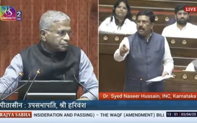 Parliament Approves Waqf (Amendment) Bill 2025 Amid Heated Debate, Dr. Syed Naseer Hussain Strongly Opposes Waqf Bill, Calls It a Tool for Polarization