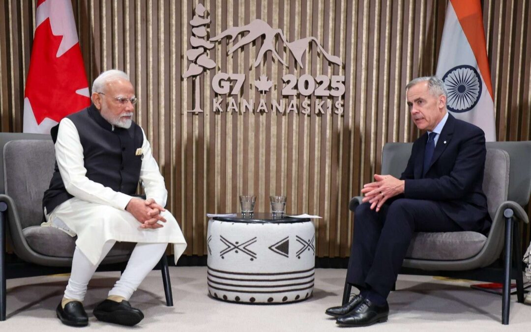 Prime Minister Narendra Modi Meets Canadian Prime Minister Mark Carney on Sidelines of G7 Summit in Alberta