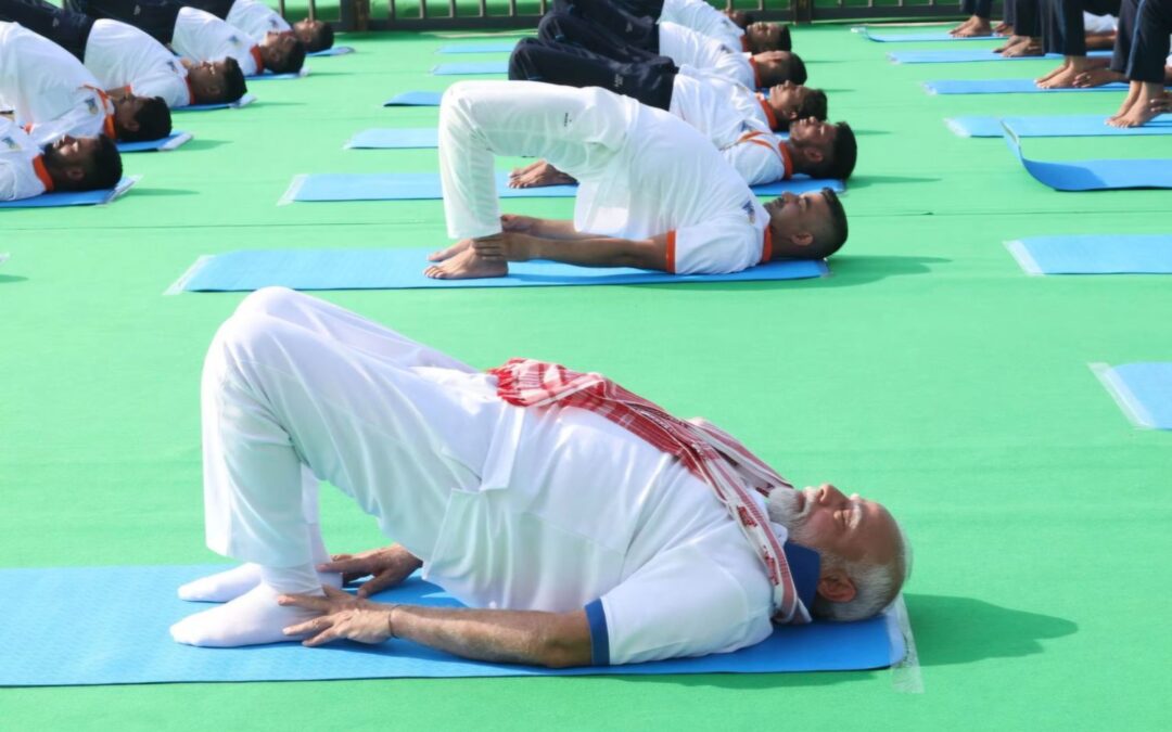 Prime Minister Narendra Modi Leads 11th International Yoga Day Celebrations in Visakhapatnam