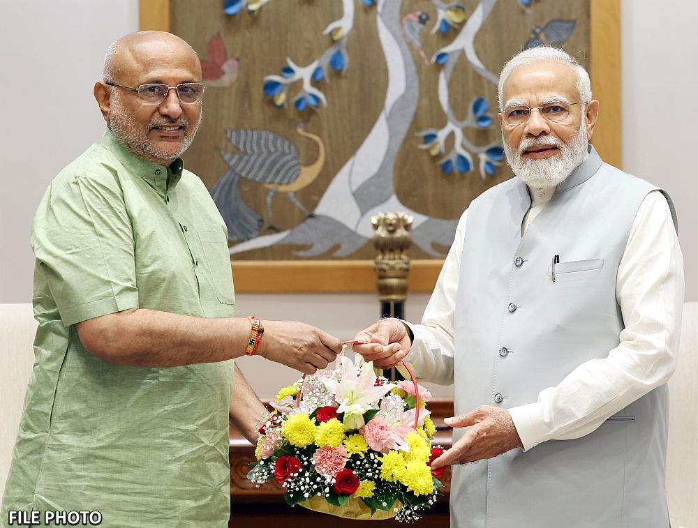 c p radha ji with pm