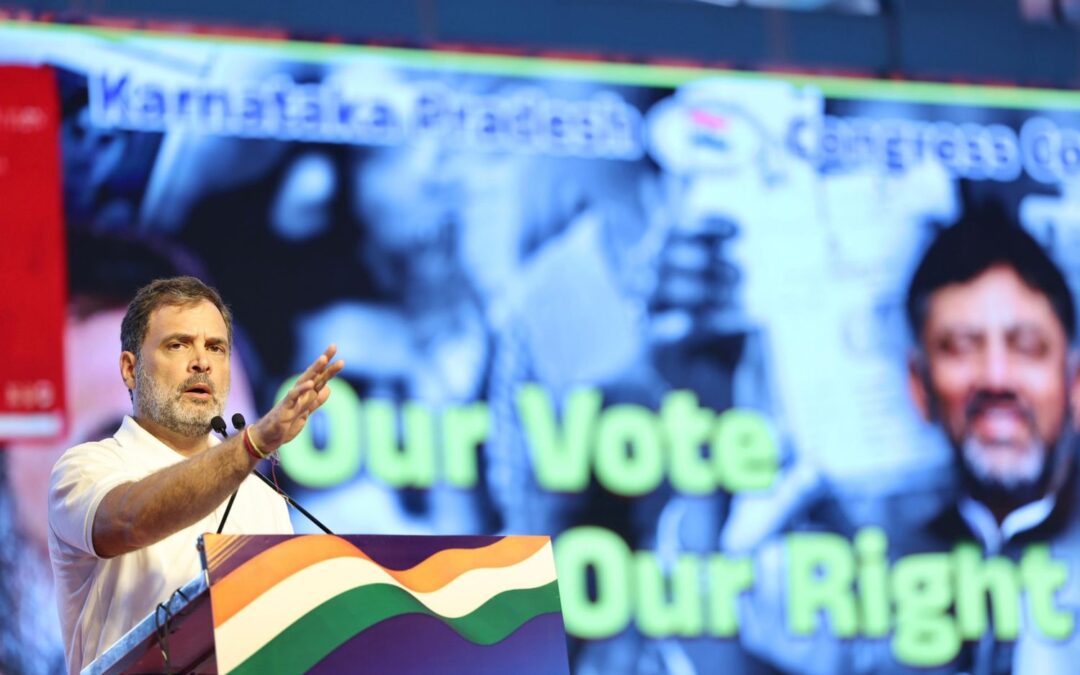 Rahul Gandhi Alleges Large-Scale Vote Theft at Vote Adhikar Rally in Bengaluru