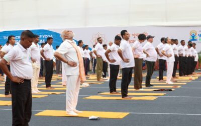 PM Narendra Modi Leads 12th International Day of Yoga Celebrations in Kolkata
